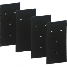 Juego de 4 filtros para secadoras con bomba de calor, compatibles con secadoras Bauknecht Privileg Whirlpool, 230 x 155 x 14 mm.