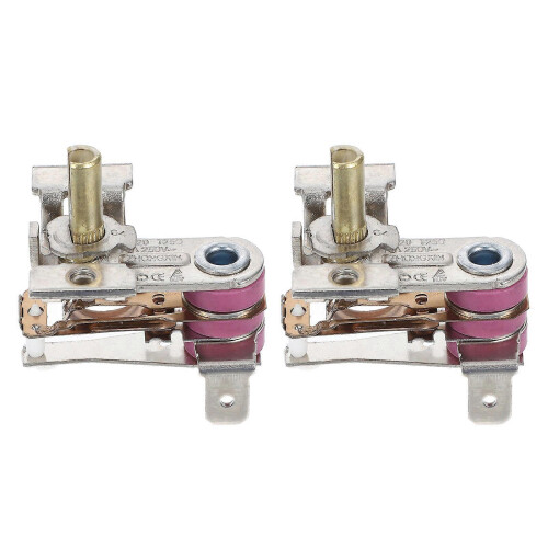 Electric Heater Thermostat Control Adjustable Temperature Regulation 2 Pack Compatible with Various Heating Devices