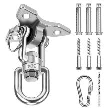Ceiling Hook 500kg Load Capacity SUS304 Stainless Steel 360 Swivel for Hammock Chair Outdoor Indoor Concrete Wood