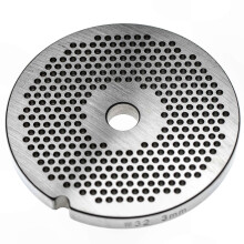 Meat Grinder Plate 32 Gauge, 3mm Holes 13.4mm Bore, Stainless Steel compatible with Caso Porkert ADE Fama KBS