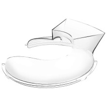 Pouring Shield Compatible with KitchenAid 5.5 6 7 8 Qt Bowl-Lift Stand Mixer, Transparent Splash Guard