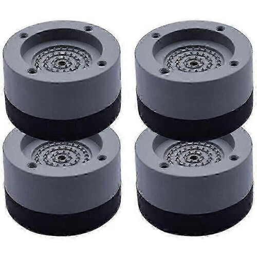 Washing Machine Vibration Absorber Feet, 4 Pack, Grey, Compatible with Most Front-Load and Top-Load Models