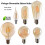 LED Vintage Edison Light Bulb E27 E14 B22 Dimmable Filament Amber Antique 1