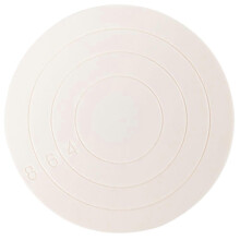 Draaiplateau voor koekjesdecoratie, 360 graden draaibaar, antislip, set van 5, wit
