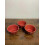 Set di 3 ciotoline in gres Magnolia, rosse, ideali per cuocere e servire. 1