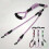 Dual Head Dog Walking Rope for Two Dogs, Wavy Pattern Nylon Double Leash 1