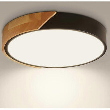 Plafoniera a LED da 24W 2400LM, rotonda, luce bianca neutra 4500K, ideale per soggiorno, cucina e camera da letto.