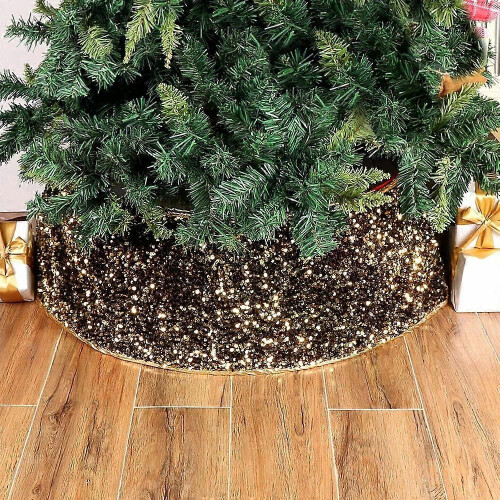 Christmas Tree Collar 16 to 20 Inch Diameter Brass Effect Decoration