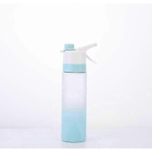 Sports Spray Water Bottle, BPA Free 700 ml Leak Proof Reusable Flip Top Gradient Cup