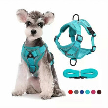Dog Harness Vest No Pull Reflective Breathable Adjustable Set for Puppy