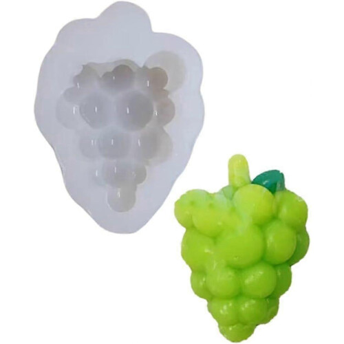 Silicone Grape Mold for Soap Candle Chocolate Baking, 3D Design Easy Clean