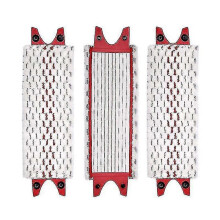 Náhradné handričky na mop Kompatibilné s Vileda Ultramax Spray, mikrovlákno prateľné, 3 ks, 36x14cm, červená + biela
