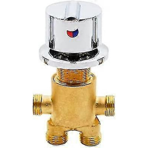 Thermostatic Bath Mixer Tap Solid Brass G1/2 Thread Starlight Leaf Handle