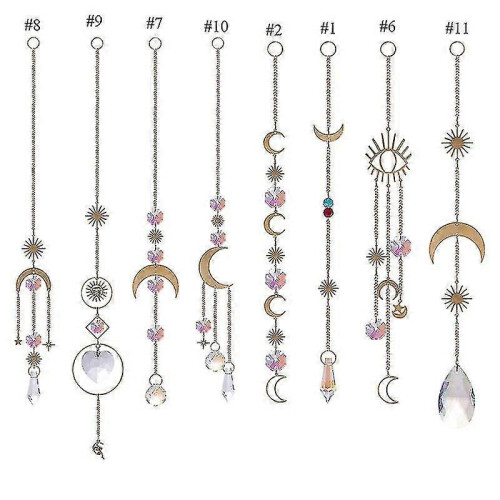 Crystal Pendant Wind Chime for Window Sun Catcher Rainbow Light