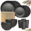 16pcs Unbreakable Wheat Straw Dinnerware Set, Reusable Round Plates Cups Bowls, Microwave Dishwasher Safe 1