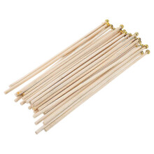 Wood Flag Pole for Decor Use, 50Pcs Natural Wood Handheld Poles, 50cm