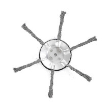 Lame per tagliaerba in filo d'acciaio argento, set da 7,6 cm e 15,2 cm, per diserbo giardini prati marciapiedi parcheggi
