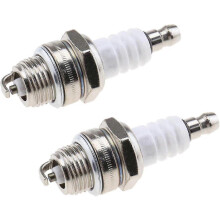 2 candele L7T per motore a 2 tempi, motosega e tosaerba, compatibili con varie marche.