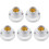 E14 Lamp Holder Plastic Ceiling Socket, Compatible with E14 Edison Screw Bulbs, 60W Max, White 1