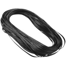 Rotin tressé en plastique PE pour la réparation de meubles, 8 mm x 1,2 mm, noir, 500 g