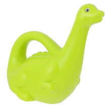 Regadera de dinosaurio de dibujos animados para plantas, de plástico verde claro, 1200 ml.