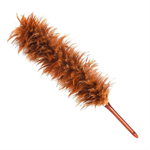 Extendable Chicken Feather Duster for Cleaning High Ceilings, Corners and Delicate Surfaces