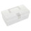 Plastic Storage Box with Handle, Transparent Large Capacity Container for Snacks Toys Stationery 1