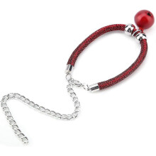 Japanese Style Adjustable Cat Collar with Bell, Red, Nylon, Fits All Sizes