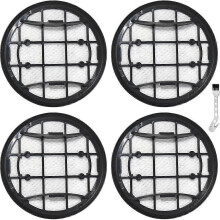 Paquete de 4 filtros HEPA de repuesto compatibles con la aspiradora robot Philips VC series 7000 y 8000.