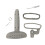 Universal Garment Steamer Replacement Handle and Steam Nozzle Compatible with Handheld Steamers 1