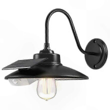 Vintage Solar Wall Lamp with Motion Sensor, 3 Lighting Modes, IP65 Waterproof