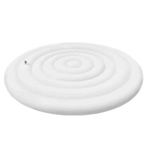 Nadmuchiwana pokrywa do jacuzzi z uchwytem, okrągła pokrywa z PVC, kompatybilna z nadmuchiwanymi jacuzzi B Edition 530, 145 cm, biała