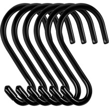 6-Piece Stainless Steel S-Hook Set, 5mm Thick, 10kg Max Load, 4cm Length