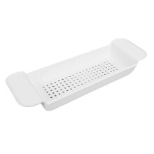 Expandable Bath Shelf Adjustable Bathtub Caddy Tray with Non-Slip Design