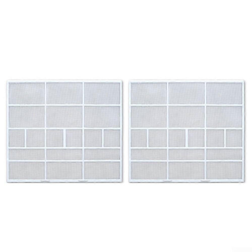 2pcs Air Conditioner Filter Dustproof Screen Compatible with Indoor Hanging AC Unit, 31.9x28.3cm