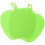 Apple Shape Chopping Board 2pcs Green Plastic Kitchen Cutting Mat Heat Resistant 2