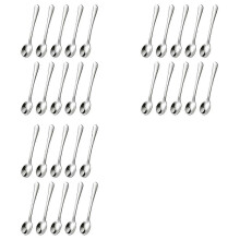 30 Mini-Löffel aus Edelstahl, 7,6 cm lang, für Gewürzgläser und Würzpulver