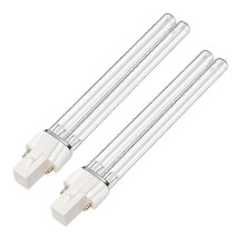 2er-Pack 13-W-UV-C-Ersatzlampen, kompatibel mit G23-Sockel-Induktionsvorschaltgerät für Teichfiltersysteme, 8000 Stunden Lebensdauer
