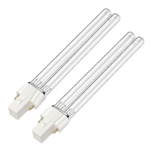 2 Pack 13W UV-C Replacement Bulb Compatible with G23 Base Inductive Ballast Pond Filter System 8000 Hours Lifespan