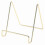 Gold-Tone Metal Display Stand for Tablets Books CDs Rust-Proof Plating 1