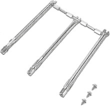 Bruciatore in acciaio inox compatibile con Weber Spirit II 310 330, tubo da 18 pollici, acciaio inox 304