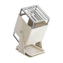 Soporte giratorio para cuchillos de cocina, 9 ranuras, con bandeja de drenaje ventilada y ahorro de espacio