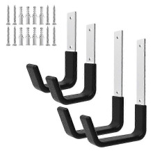 Garage Storage Hook Heavy Duty Wall Mount, Steel with PVC Coating, 50 lbs Load Capacity, Indoor Outdoor Use