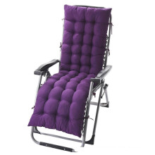 Cojín grueso acolchado para banco columpio tipo tumbona, 48x125x8cm, morado, con respaldo, resistente a la intemperie.