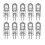 G4 Halogen Bulb 10W 12V Dimmable 10-Piece Set, Warm White 2700K, 2-Pin Base 1