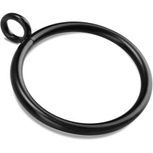 Anillas de cortina de metal negro con ojales, 50 unidades, compatible con barras de 2,54 cm, resistentes a la corrosión