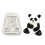 Bamboo Panda Shaped Cake Decorating Silicone Fondant Chocolate Mould 1