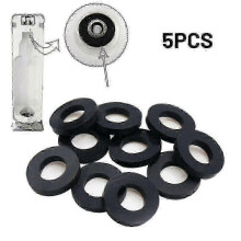 Silicone Seals Compatible with Sodastream CO2 Bottle Nozzle Leak Fix - 5 Pcs, 0.3cm Thick, Durable