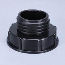 Adaptador para tanques IBC de 80 mm a rosca de 60 mm, compatible con conexiones S60x6 para contenedores IBC.