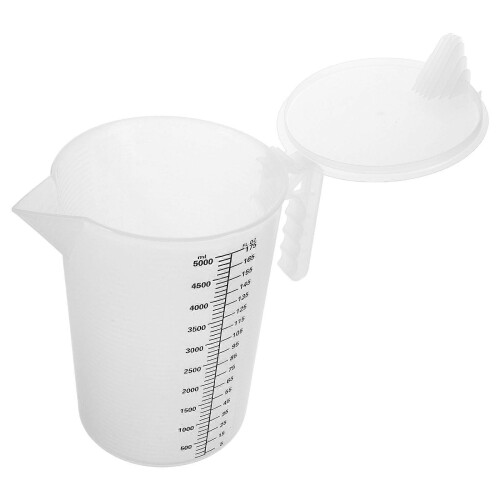 Transparent Plastic Measuring Cup with Scale for Kitchen Baking Bulk Prep Efficiency 2